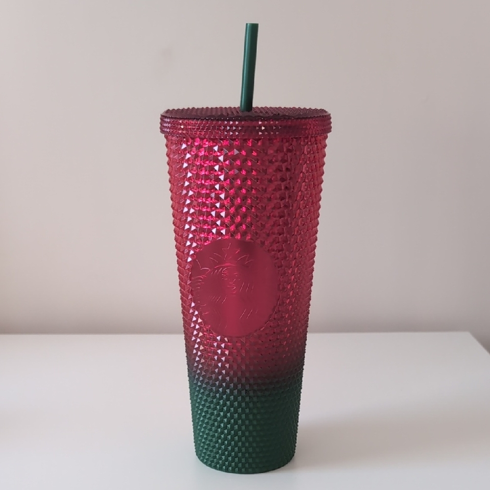 Starbucks Festive Red and Green Tumbler